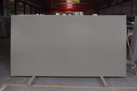 دال سنگ کوارتز خاکستری رنگ ضد لغزش کلاس 3 3000X1500X20mm برای روی نیمکت آشپزخانه