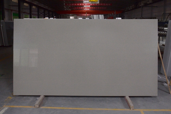دال سنگ کوارتز خاکستری رنگ ضد لغزش کلاس 3 3000X1500X20mm برای روی نیمکت آشپزخانه