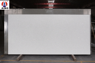 دال های کوارتز مصنوعی آینه سفید سایز 3200*1800 میلی متر برای روی نیمکت جزیره Vanity