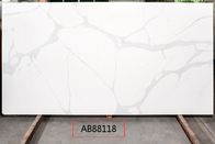 دال سنگ کوارتز کالاکاتا سفید صیقلی برای میز کار آشپزخانه 3200*1600 میلی متر