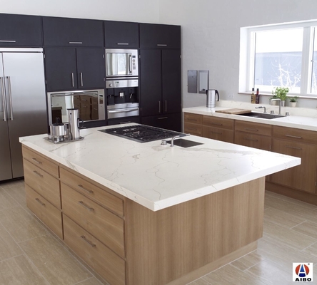 سنگ کوارتز مصنوعی مهندسی برای میز آشپزخانه 3200X1600mm SGS