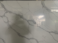 دال سنگ کوارتز کالاکاتا خاکستری NSF با مواد تزئینی ضد خش پس زمینه سفید