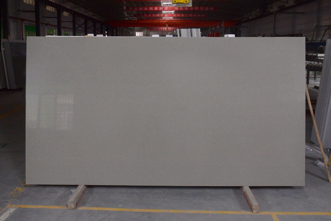 دال سنگ کوارتز خاکستری رنگ ضد لغزش کلاس 3 3000X1500X20mm برای روی نیمکت آشپزخانه